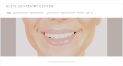 Desktop Screenshot of elitedentistrycenter.com